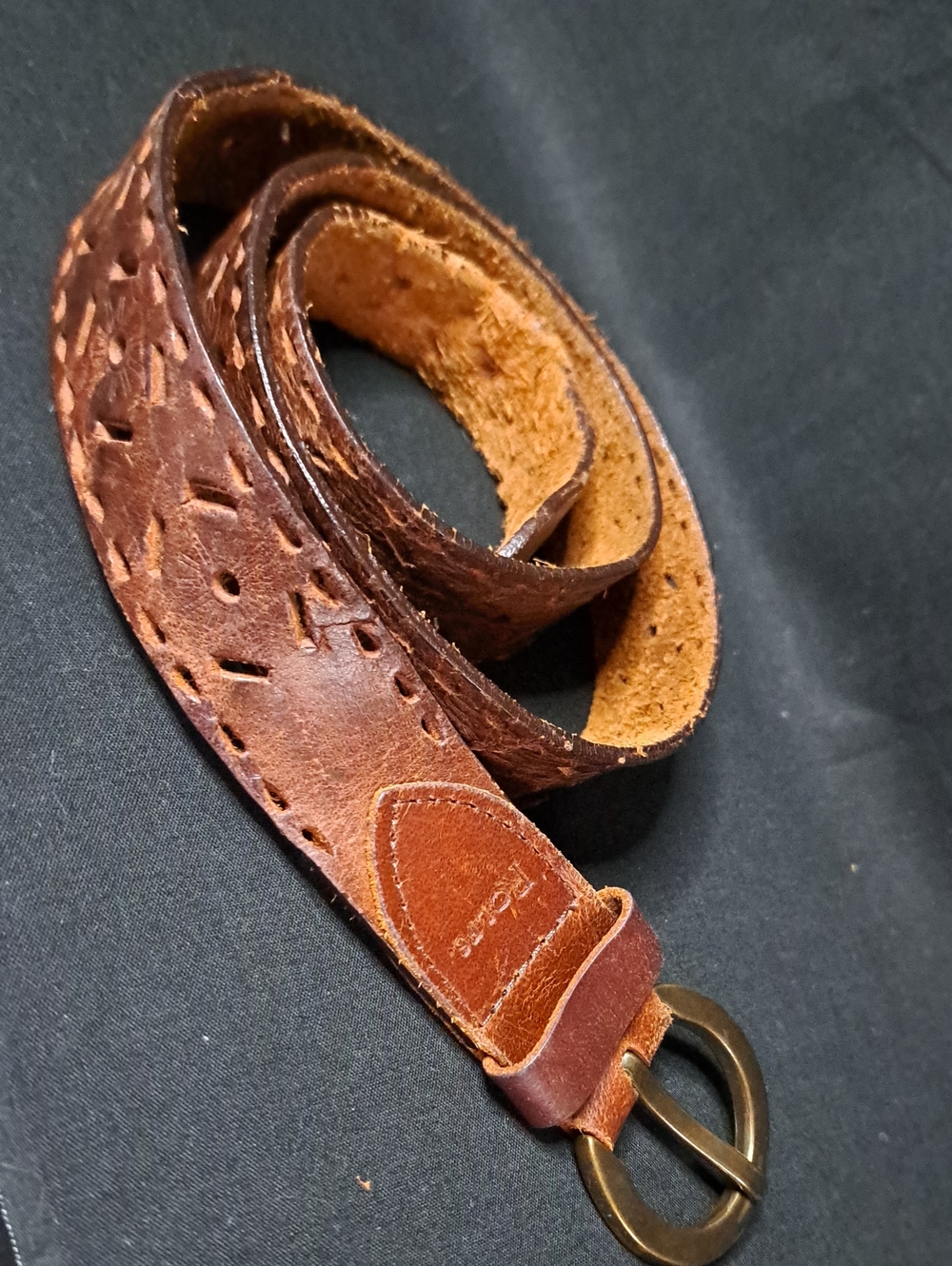 Rolfs Leather Belt Sz L